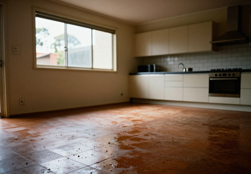 Cockroach outbreak in apartment kitchen